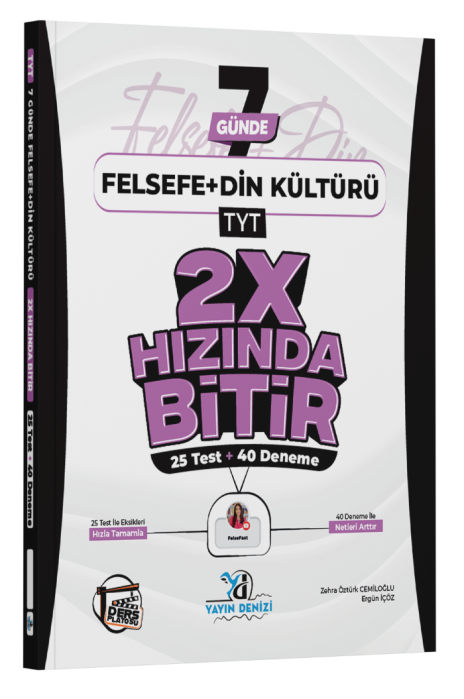 YDENİZİ TYT 2X HIZINDA TEKRAR FELSEFE-DİN - 2026